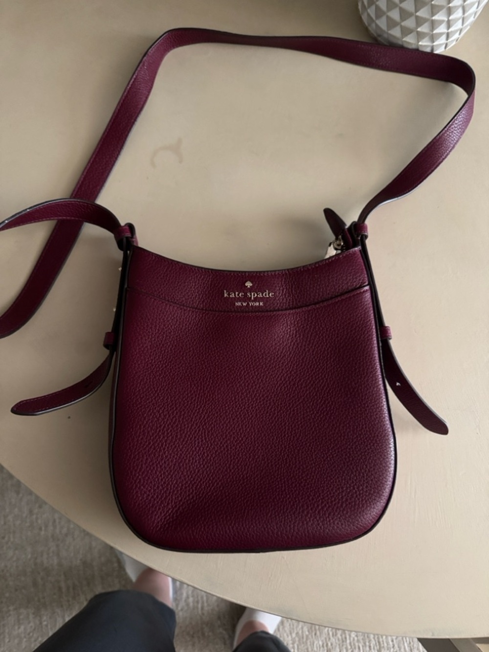 kate spade Crossbody Bag in Cherrywood or deep burgundy